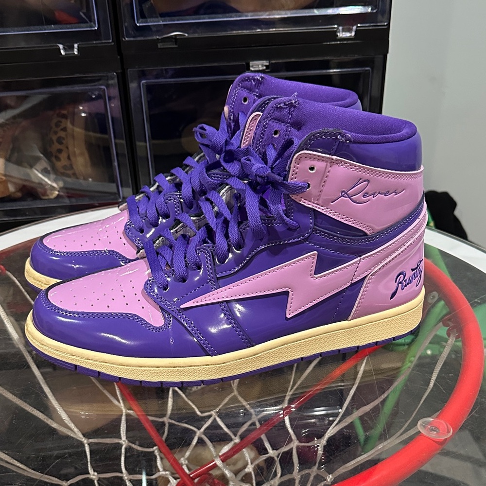 Kool Kiy 420 Runtz Purple and Pink High-Top Sneakers